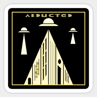 Abducted Sticker